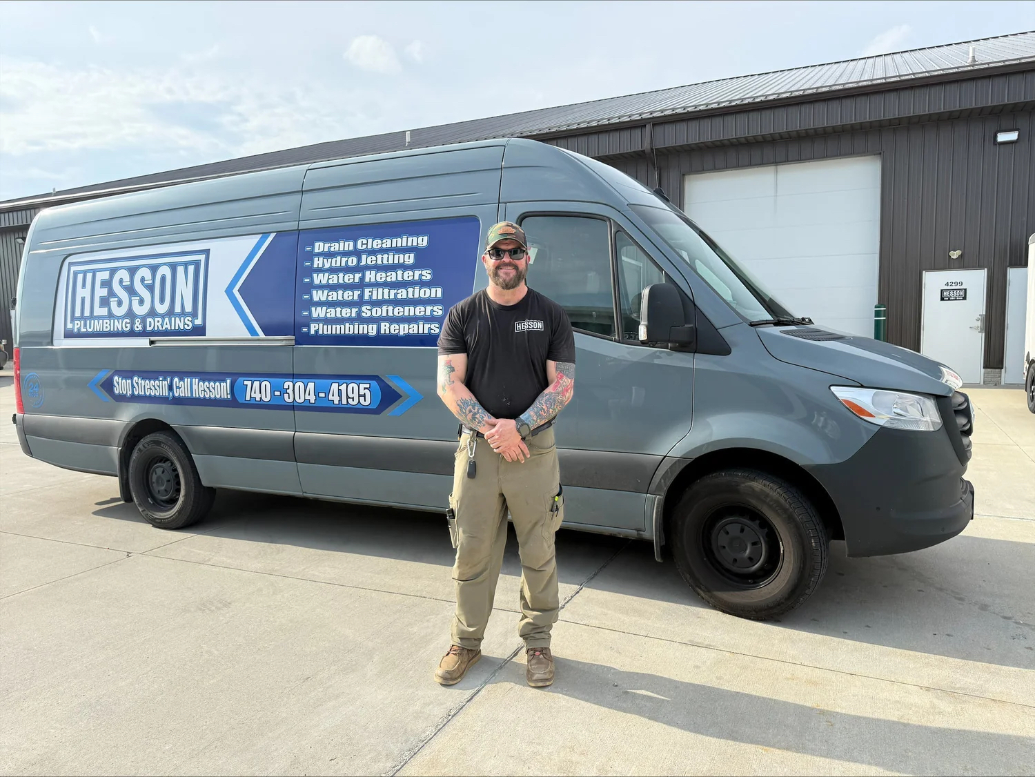 David Hesson, owner of Hesson Plumbing & Drains in Groveport Ohio